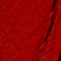 Red Sparkle Velvet Fabric 0.80 Meter  in Surat