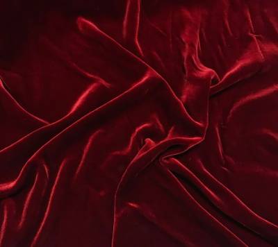 Red Stylish 99999 GSM Makhmal Velvet Fabric for Kurti, Gown, Dress Material, Sofa and Interior Styling in Surat