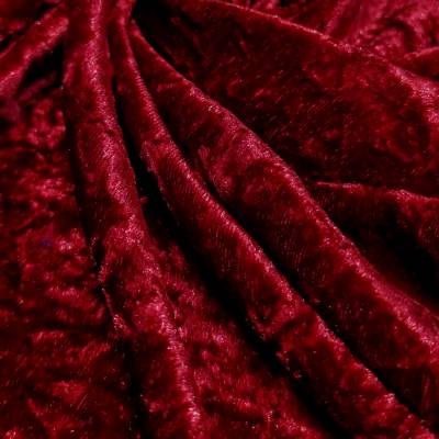 Regal Maroon Crush Velvet Fabric 8.15 Meter Manufacturers in Port Blair