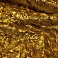 Regal Mustard Crush Velvet Fabric 7.25 Meter  in Surat