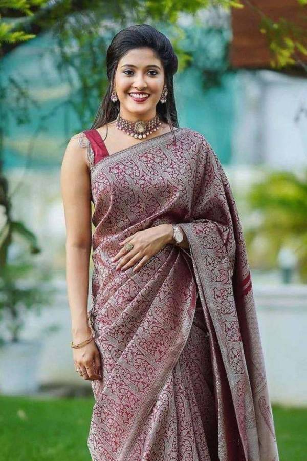Rich Pallu Saree with Allover Silver Zari Weaving Design Saree  in Surat