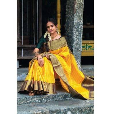 Rich Pallu Saree with Intricate Zari Weaving and Heavy Border for Wedding Wear Manufacturers in Surat