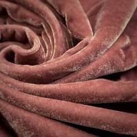 Rose Color Viscose Velvet Fabric 6.05 Meter (S)  in Surat