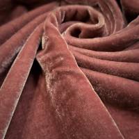Rose Color Viscose Velvet Fabric 6.45 Meter (XL)  in Surat