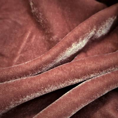 Rose Color Viscose Velvet Fabric 6.65 Meter (XXL) in Surat