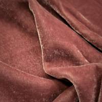Rose Color Viscose Velvet Fabric 6.85 Meter  in Surat