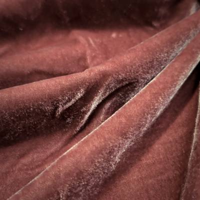 Rose Color Viscose Velvet Fabric 7.85 Meter (8XL) in Surat