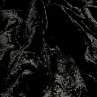 Royal Black Marble Crush Velvet Fabric 6.45 Meter  in Surat