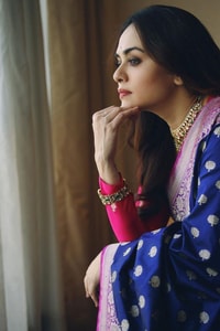 Royal Blue Banarasi Soft Silk Saree with Pink Border and Silver Zari Floral Buttas  in Surat
