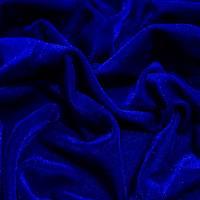 Royal Blue Viscose Velvet Fabric 6.45 Meter (XL)  in Surat