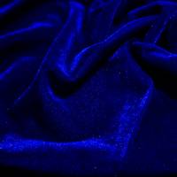 Royal Blue Viscose Velvet Fabric 6.65 Meter (XXL)  in Surat