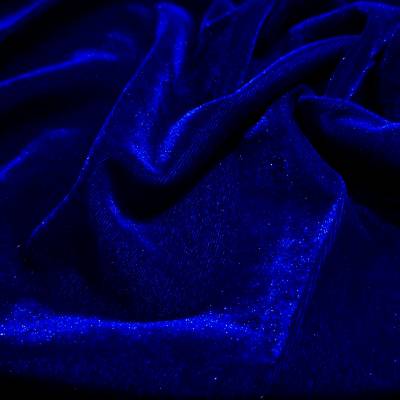 Royal Blue Viscose Velvet Fabric 6.65 Meter (XXL) in Surat