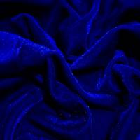 Royal Blue Viscose Velvet Fabric 8.15 Meter (9XL)  in Surat