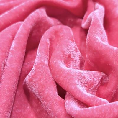 Royal Hot Pink Plain Velvet Fabric Manufacturers in Doom Dooma
