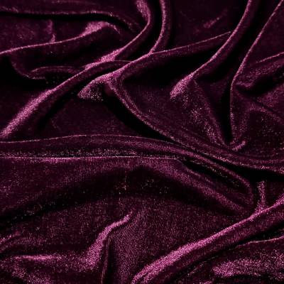 Royal Wine Viscose Velvet Fabric 6.05 Meter (S) in Surat
