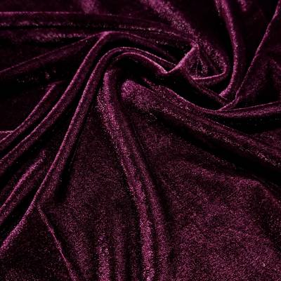 Royal Wine Viscose Velvet Fabric 6.85 Meter in Surat