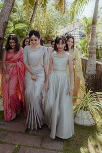Silver Grey Banarasi Soft Silk Saree with Subtle Zari Weave for Engagements and Weddings  in Surat