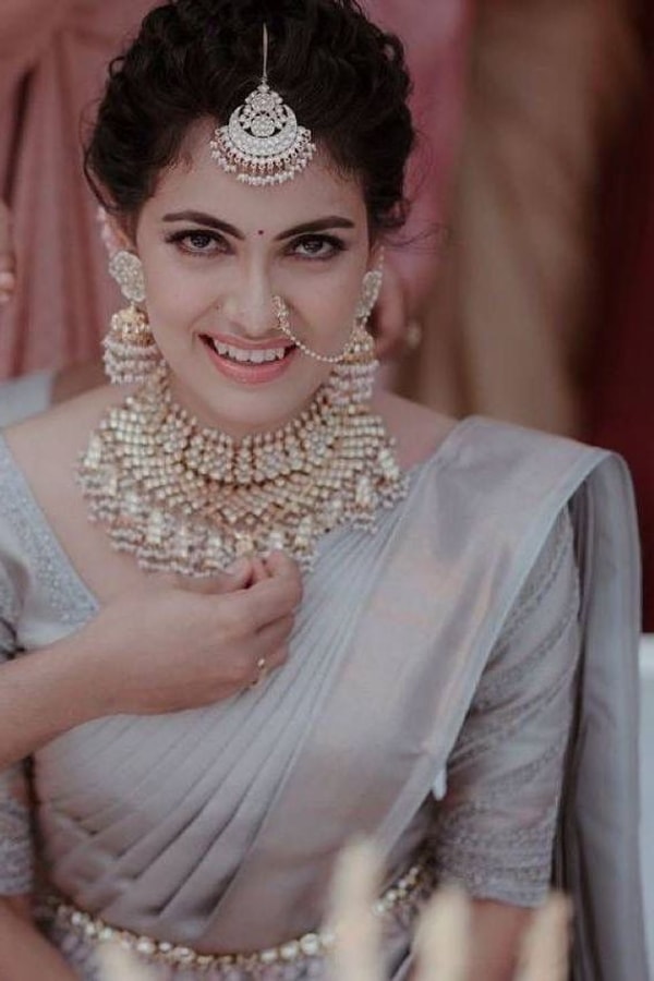 Silver Grey Banarasi Soft Silk Saree with Subtle Zari Weave for Engagements and Weddings  in Surat