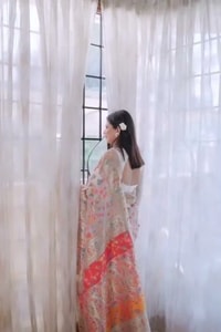 Six-Shade Kashmiri Weave Banarasi Soft Silk Saree with Large Floral Bunches and Rich Zari Pallu  in Surat video 1