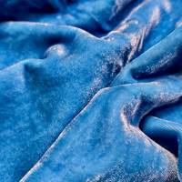 Sky Blue Viscose Velvet Fabric 7.25 Meter (5XL)  in Surat
