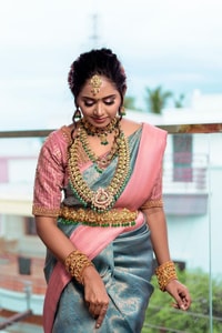 Slate Teal Banarasi Soft Silk Saree with Contrast Rose Pink Pallu and Woven Border  in Surat