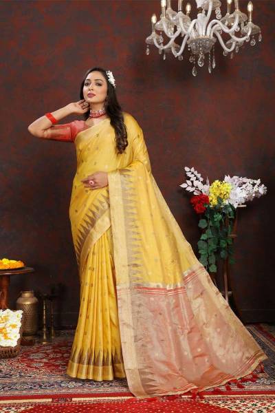 Soft Silk Elegance Highlighting the Luxurious Fabric of the Saree in Surat