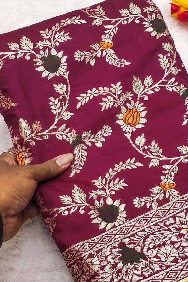 Stunning Soft Silk Saree with Traditional Sarees All Over Copper Zari Motifs  in Surat