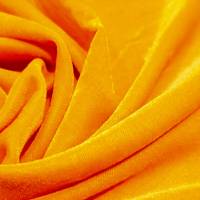 Sunny Yellow Viscose Velvet Fabric 7.05 Meter  in Surat