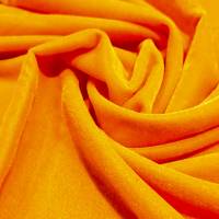Sunshine Yellow Viscose Velvet Fabric 5.85 Meter  in Surat