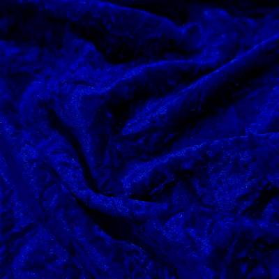 Supreme Royal Blue Crush Velvet Fabric 8.15 Meter Manufacturers in Tagore Garden