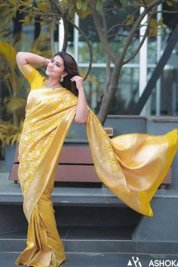 Tradition Meets Elegance Zari Motifs and Solid Jacquard Weave in a Stunning Saree  in Surat