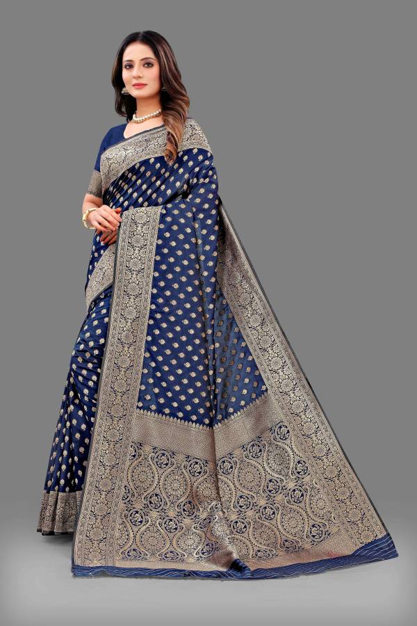 Traditional Charm Zari Weaving Border and Tassel Detail on Soft Silk Saree  in Surat