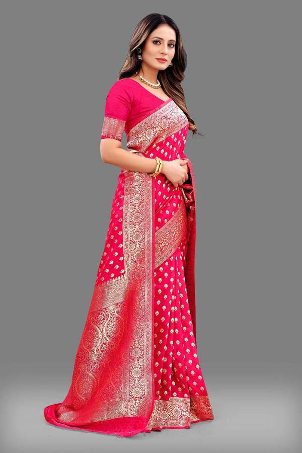 Traditional Charm Zari Weaving Border and Tassel Detail on Soft Silk Saree  in Surat