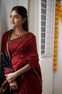 Two-Tone Contrast Pallu Banarasi Soft Silk Saree with Zari Buttis in Nine Colour Pairs  in Surat