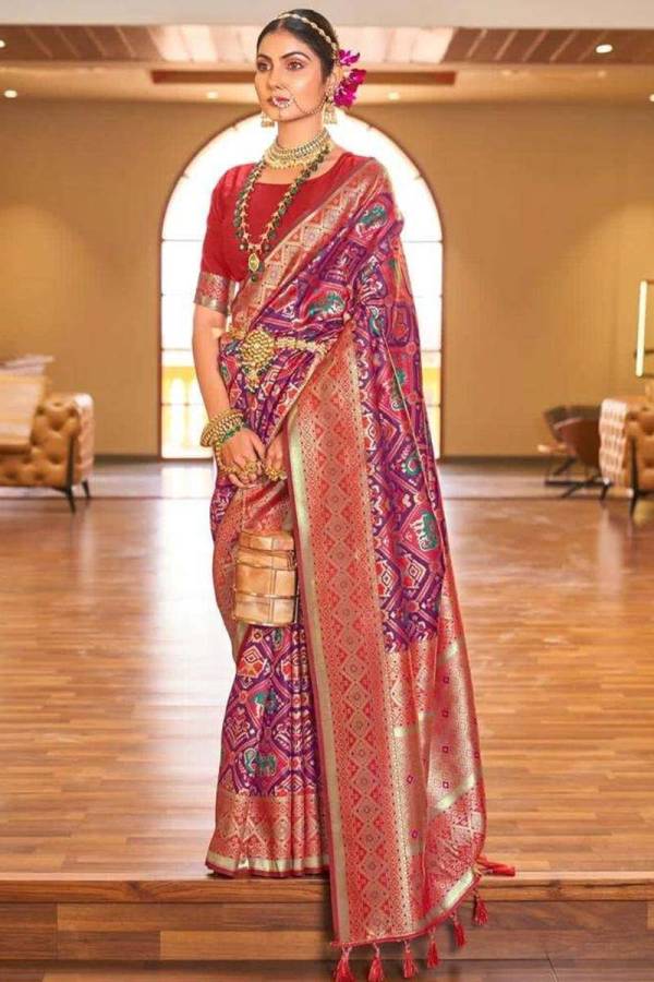 Wedding Ready Patola Soft Silk Saree with Intricate Designs  in Surat