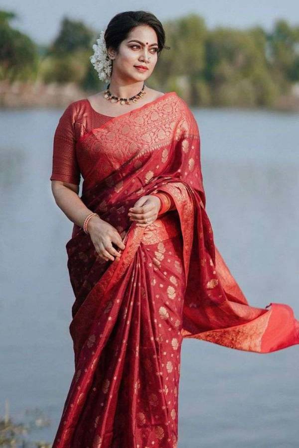 Wedding Wear Saree with All Over Buta Design  in Surat