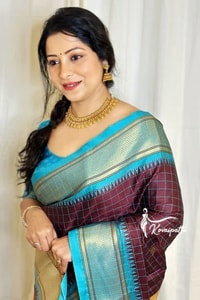 Wine and Black Banarasi Soft Silk Saree with Contrast Zari Border in Four Colour Pairings  in Surat