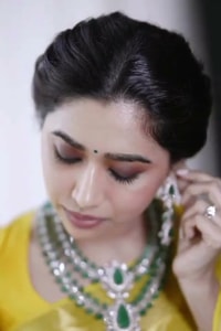 Yellow and Off-White Half and Half Banarasi Soft Silk Saree with Gold Zari Border  in Surat video 1