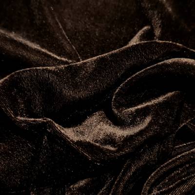 solid-velvet-fabric-coffee-4-meter in Surat