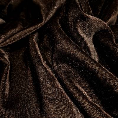 solid-velvet-fabric-coffee-5-meter in Surat
