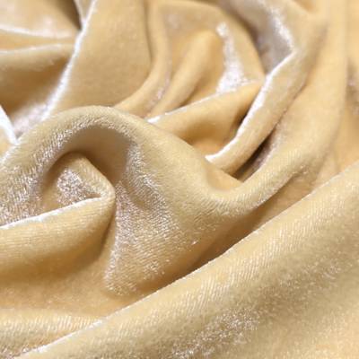 solid-velvet-fabric-gold-4-meter in Surat