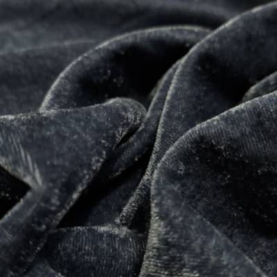 solid-velvet-fabric-grey-5-meter in Surat