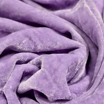 solid-velvet-fabric-lavender-0-8-meter in Surat