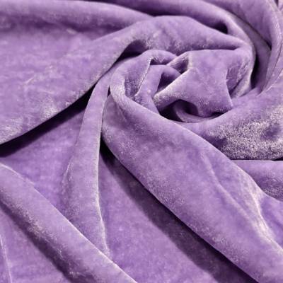 solid-velvet-fabric-lavender-1-meter in Surat