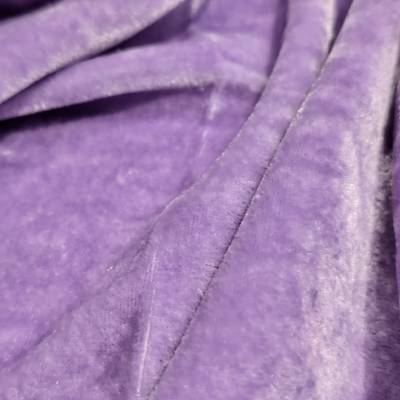 solid-velvet-fabric-lavender-3-meter in Surat
