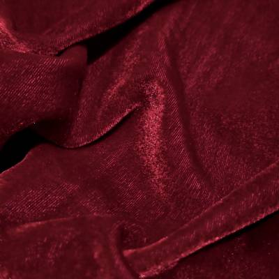 solid-velvet-fabric-maroon-5-meter in Surat