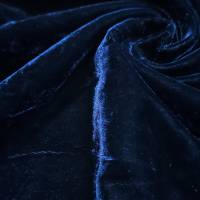 solid-velvet-fabric-navy-blue-0-8-meter  in Surat