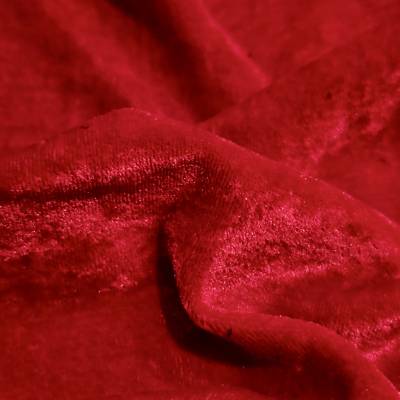 solid-velvet-fabric-red-4-meter in Surat