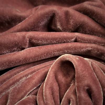 solid-velvet-fabric-rose-5-meter in Surat