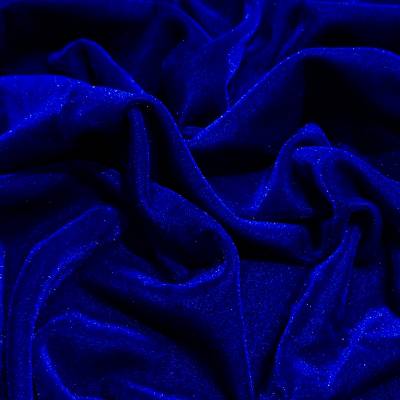solid-velvet-fabric-royal-blue-2-5-meter in Surat